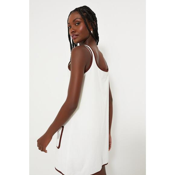 TUCKERNUCK BEACH Blanc Shell Embroidered Mini Terrycloth Dress Coverup XL NWT - Picture 2 of 7